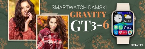 Smartwatch Damski Gravity GT3-6 Smartwatch Damski Gravity GT3-6