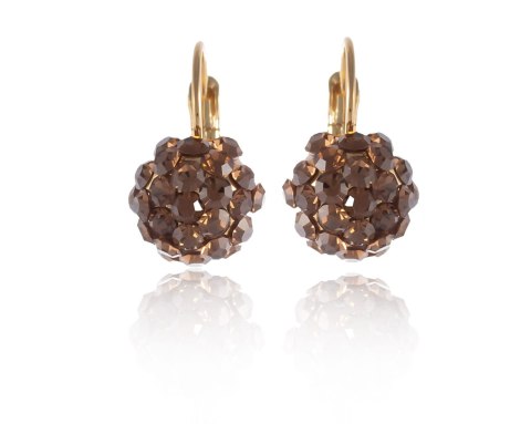 Kolczyki z kryształkami Preciosa (P8126AU-SMOKED TOPAZ) Kolczyki z kryształkami Preciosa (P8126AU-SMOKED TOPAZ)