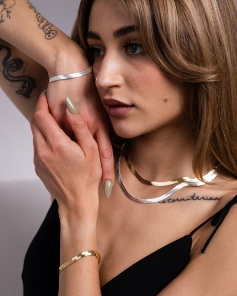Pozłacana bransoletka z kolekcji OLIWCIAKS (B23/ZIM/106/1AU) Pozłacana bransoletka z kolekcji OLIWCIAKS (B23/ZIM/106/1AU)