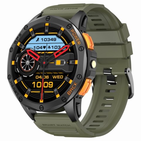 Smartwatch Męski GRAVITY GPS GT24-5 Czarny Pasek Silikonowy + Zielony Pasek Silikonowy Smartwatch Męski GRAVITY GPS GT24-5 Czarny Pasek Silikonowy + Zielony Pasek Silikonowy