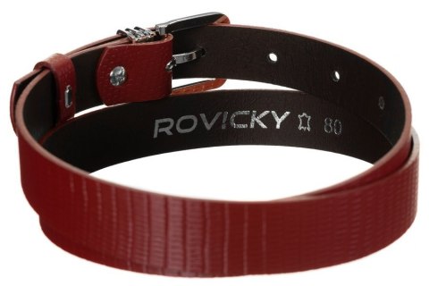 Oryginalny, skórzany pasek damski, wzór skóry węża - Rovicky Oryginalny, skórzany pasek damski, wzór skóry węża - Rovicky