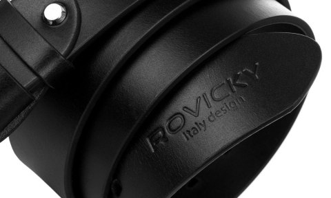 Szeroki, uniwersalny pasek męski ze skóry naturalnej licowej - Rovicky Szeroki, uniwersalny pasek męski ze skóry naturalnej licowej - Rovicky