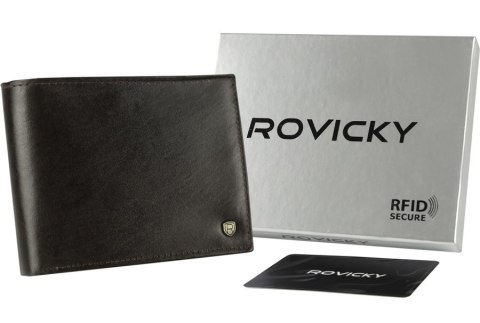 Klasyczny, skórzany portfel męski - Rovicky Klasyczny, skórzany portfel męski - Rovicky