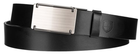 Skórzany pasek męski z elegancką automatyczną klamrą - Peterson Skórzany pasek męski z elegancką automatyczną klamrą - Peterson