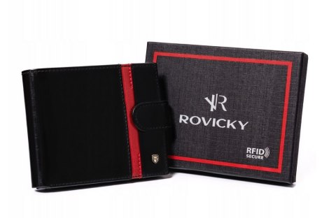 Duży portfel męski ze skóry naturalnej — Rovicky Duży portfel męski ze skóry naturalnej — Rovicky