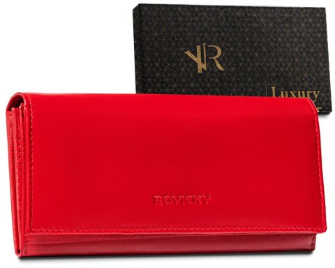 Duży skórzany portfel z systemem RFID Protect - Rovicky Duży skórzany portfel z systemem RFID Protect - Rovicky