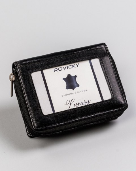 Kompaktowy skórzany portfel damski - Rovicky Kompaktowy skórzany portfel damski - Rovicky