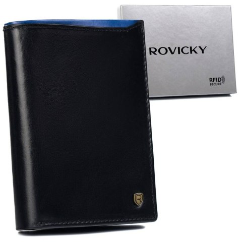 Skórzany portfel męski na dowód rejestracyjny - Rovicky Skórzany portfel męski na dowód rejestracyjny - Rovicky