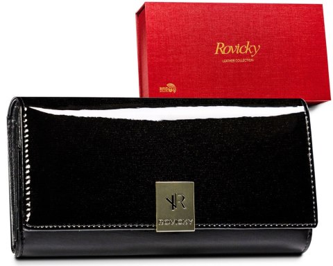 Klasyczny portfel damski z dużą sekcją na karty — Rovicky Klasyczny portfel damski z dużą sekcją na karty — Rovicky
