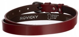 Klasyczny, wąski pasek damski ze skóry naturalnej - Rovicky