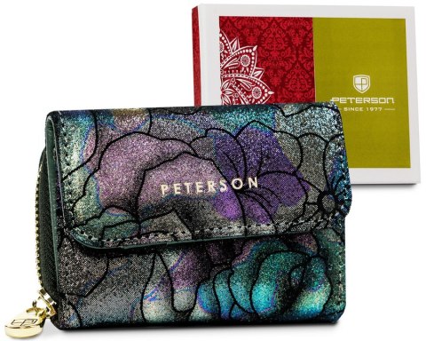 Skórzany, mały portfel damski z systemem RFID - Peterson Skórzany, mały portfel damski z systemem RFID - Peterson