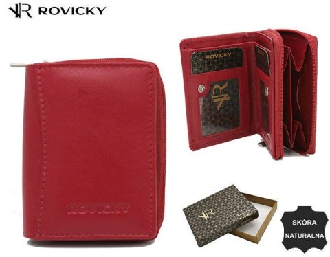 Kompaktowy skórzany portfel damski - Rovicky Kompaktowy skórzany portfel damski - Rovicky