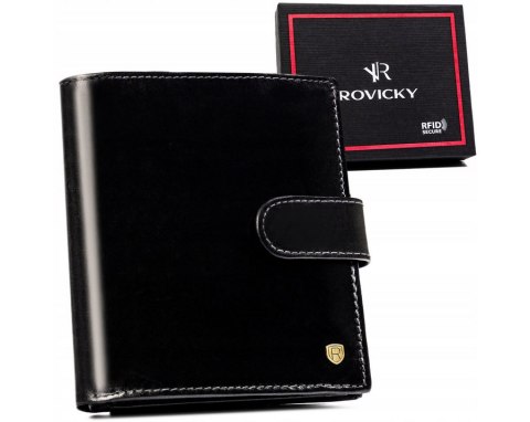 Skórzany, duży portfel męski z systemem RFID - Rovicky Skórzany, duży portfel męski z systemem RFID - Rovicky