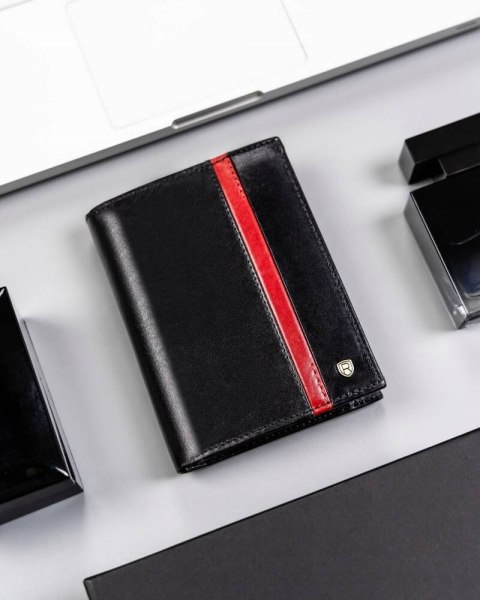 Duży, skórzany portfel męski z systemem RFID - Rovicky Duży, skórzany portfel męski z systemem RFID - Rovicky