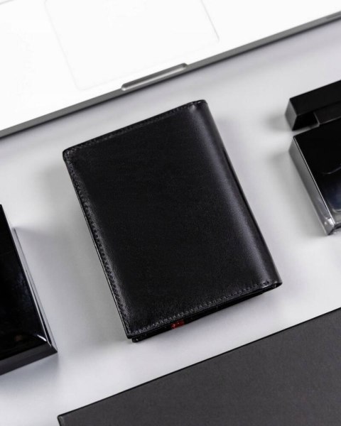 Duży, skórzany portfel męski z systemem RFID - Rovicky Duży, skórzany portfel męski z systemem RFID - Rovicky