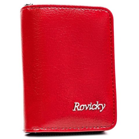 Klasyczny, mały portfel damski na zamek - Rovicky Klasyczny, mały portfel damski na zamek - Rovicky