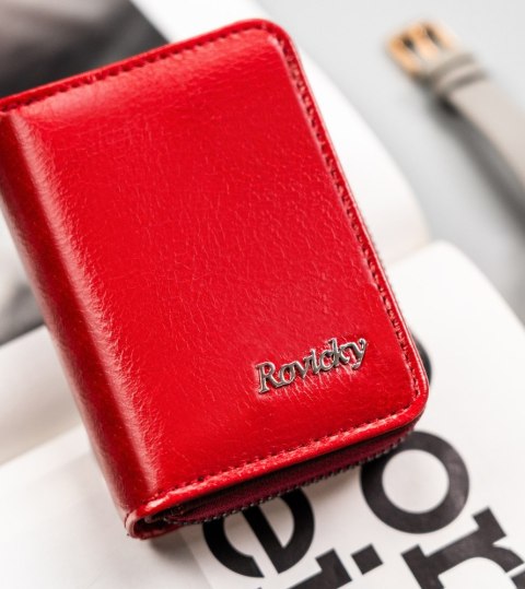 Klasyczny, mały portfel damski na zamek - Rovicky Klasyczny, mały portfel damski na zamek - Rovicky