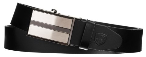 Elegancki, skórzany pasek męski z automatyczną klamrą - Peterson Elegancki, skórzany pasek męski z automatyczną klamrą - Peterson
