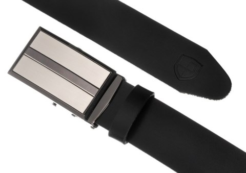 Elegancki, skórzany pasek męski z automatyczną klamrą - Peterson Elegancki, skórzany pasek męski z automatyczną klamrą - Peterson