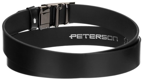 Elegancki, skórzany pasek męski z automatyczną klamrą - Peterson Elegancki, skórzany pasek męski z automatyczną klamrą - Peterson