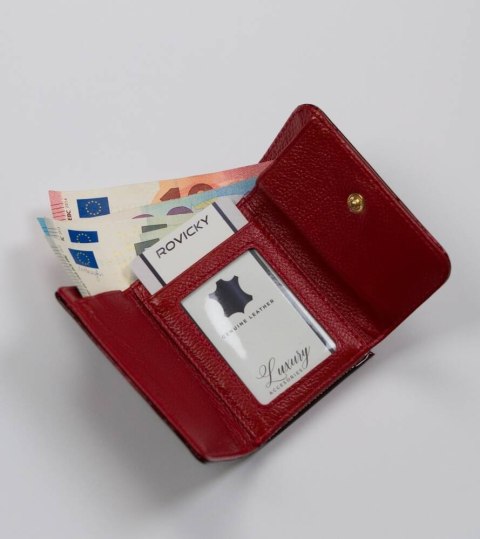 Lakierowana, skórzana portmonetka damska z systemem RFID - Lorenti Lakierowana, skórzana portmonetka damska z systemem RFID - Lorenti
