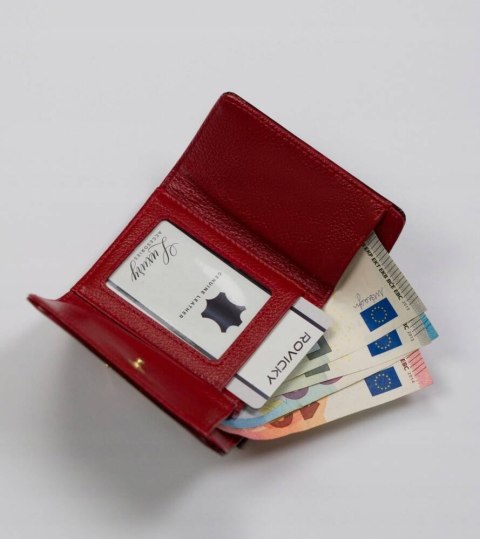 Lakierowana, skórzana portmonetka damska z systemem RFID - Lorenti Lakierowana, skórzana portmonetka damska z systemem RFID - Lorenti