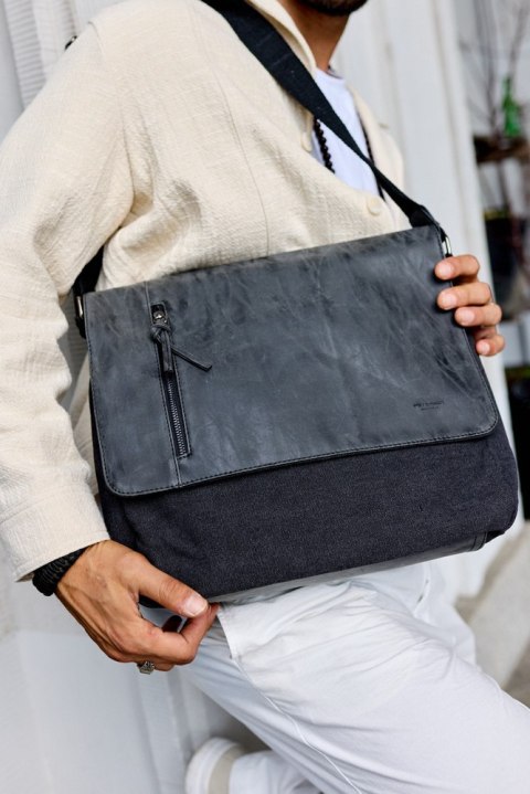 Materiałowa torba na laptopa do 12 cali - Peterson Materiałowa torba na laptopa do 12 cali - Peterson