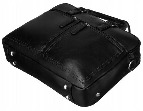 Torba na laptopa do 14 cali wykonana ze skóry ekologicznej - Peterson Torba na laptopa do 14 cali wykonana ze skóry ekologicznej - Peterson