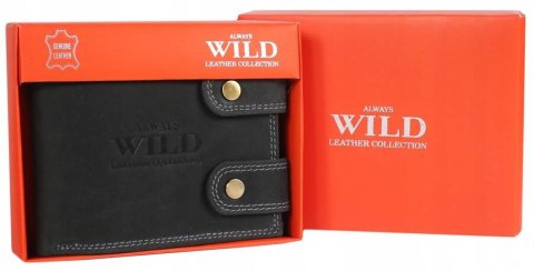 Duży, skórzany portfel męski z systemem RFID - Always Wild Duży, skórzany portfel męski z systemem RFID - Always Wild