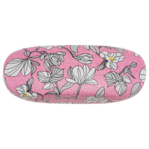 Eleganckie etui na okulary ze skóry ekologicznej z kwiatowym wzorem - 4U Cavaldi