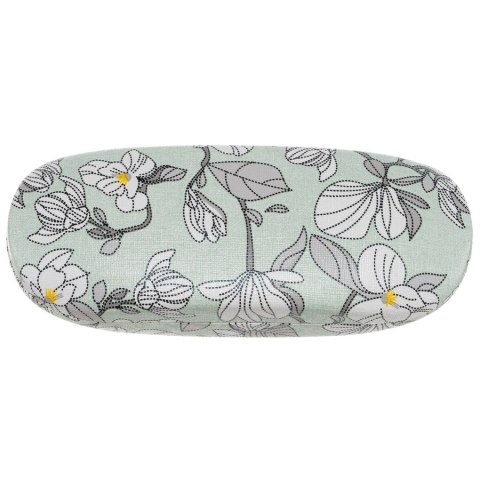 Eleganckie etui na okulary ze skóry ekologicznej z kwiatowym wzorem - 4U Cavaldi