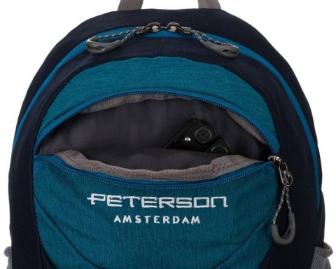 Lekki plecak na wycieczki z kieszeniami na suwak - Peterson Lekki plecak na wycieczki z kieszeniami na suwak - Peterson