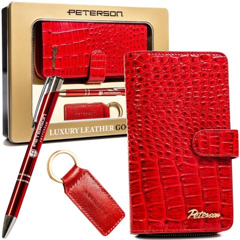 Elegancki zestaw upominkowy dla kobiet w czerwonym kolorze - Peterson Elegancki zestaw upominkowy dla kobiet w czerwonym kolorze - Peterson