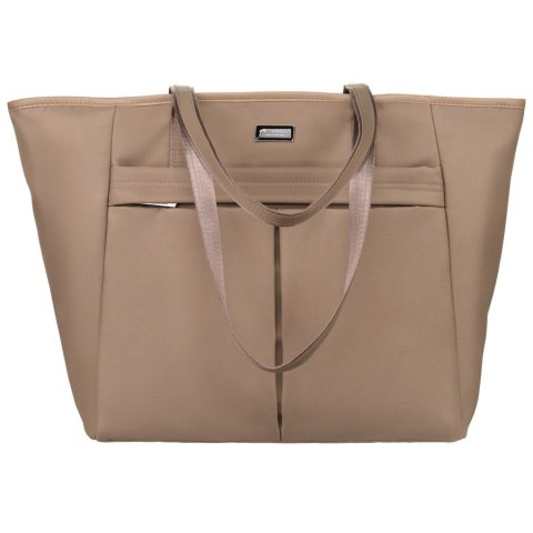 Torebka shopper z zamkiem w kolorze beżowym - Peterson Torebka shopper z zamkiem w kolorze beżowym - Peterson