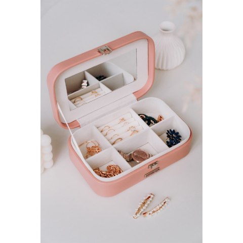 Stylowy organizer na biżuterię z lusterkiem - Peterson Stylowy organizer na biżuterię z lusterkiem - Peterson