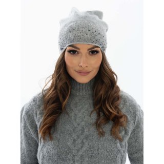 Ciepła czapka beanie z błyszczącymi kryształkami - Peterson
