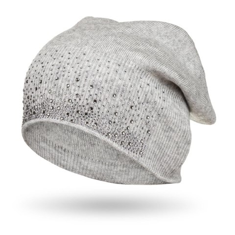 Ciepła czapka beanie z błyszczącymi kryształkami - Peterson Ciepła czapka beanie z błyszczącymi kryształkami - Peterson
