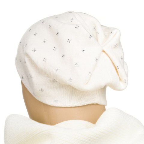 Ciepła czapka damska beanie z kryształkami - Peterson Ciepła czapka damska beanie z kryształkami - Peterson
