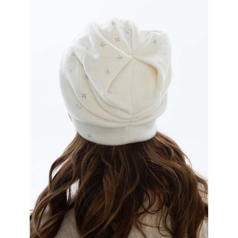 Ciepła czapka damska beanie z kryształkami - Peterson Ciepła czapka damska beanie z kryształkami - Peterson