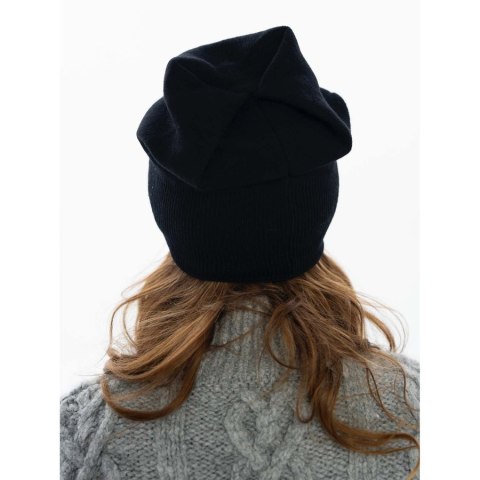 Czarna czapka damska slouchy z dżetami - Peterson Czarna czapka damska slouchy z dżetami - Peterson