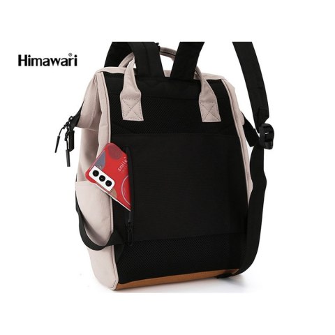 Miejski plecak damski w czerwonym kolorze z portem USB - Himawari Miejski plecak damski w czerwonym kolorze z portem USB - Himawari