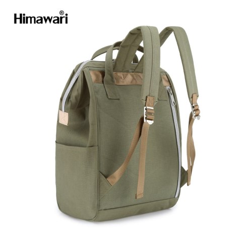 Miejski plecak z wodoodpornej tkaniny w kolorze khaki - Himawari Miejski plecak z wodoodpornej tkaniny w kolorze khaki - Himawari