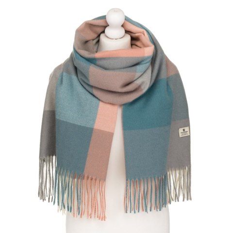 Modny szalik damski w pastelową kratę - Peterson Modny szalik damski w pastelową kratę - Peterson