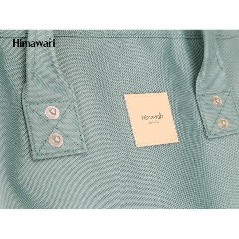 Plecak damski miętowy nieprzemakalny na laptopa - Himawari Plecak damski miętowy nieprzemakalny na laptopa - Himawari