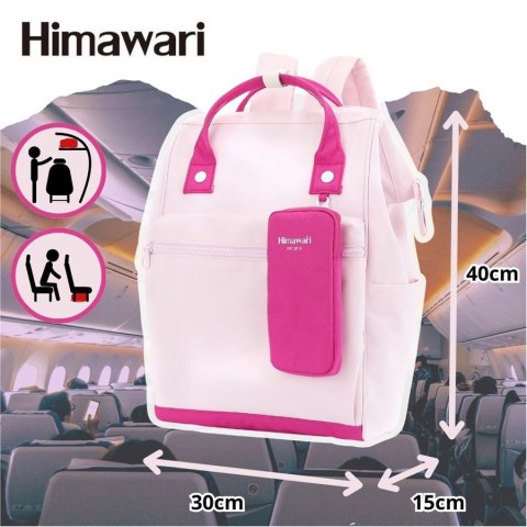 Różowy plecak na laptopa i tablet - Himawari Różowy plecak na laptopa i tablet - Himawari