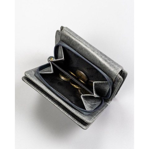 Elegancki portfel na karty i monety z cieniowanej skóry naturalnej - Peterson Elegancki portfel na karty i monety z cieniowanej skóry naturalnej - Peterson