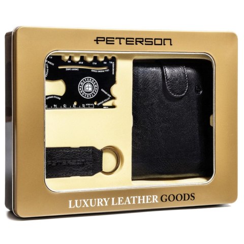 Luksusowy zestaw prezentowy z portfelem RFID - Peterson Luksusowy zestaw prezentowy z portfelem RFID - Peterson