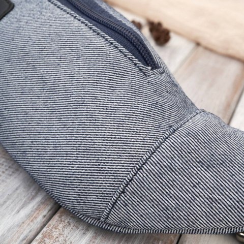 Nerka męska saszetka na pas jeansowa szara Paolo Peruzzi T-117-GRE Nerka męska saszetka na pas jeansowa szara Paolo Peruzzi T-117-GRE
