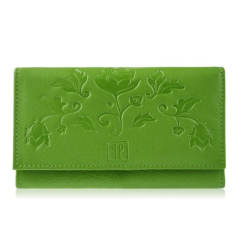 Portfel damski skórzany z kwiatowym wzorem T-45-GR etui na klucze T-51-NGR zestaw prezentowy Paolo Peruzzi ZUP-119-GR Portfel damski skórzany z kwiatowym wzorem T-45-GR etui na klucze T-51-NGR zestaw prezentowy Paolo Peruzzi ZUP-119-GR