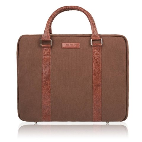 Torba męska na ramię lub do ręki wegańska do pracy na laptopa brązowa Paolo Peruzzi E-14-BR Torba męska na ramię lub do ręki wegańska do pracy na laptopa brązowa Paolo Peruzzi E-14-BR
